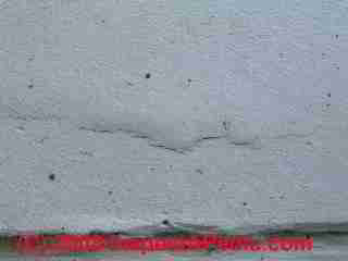 Photograph of paint failure details